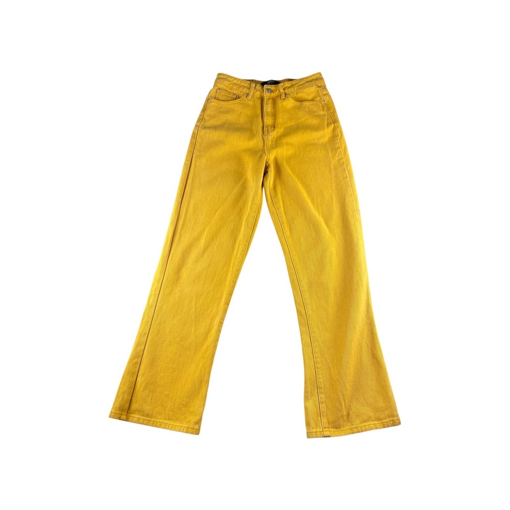 Monkey Ride Jeans‎ Original Vintage Yellow Wide Leg Jeans Size 3